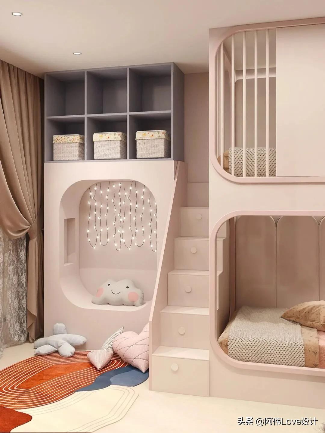 儿童房装修效果图大揭秘，打造童话般的梦幻空间（满足孩子的一切要求）(图4)