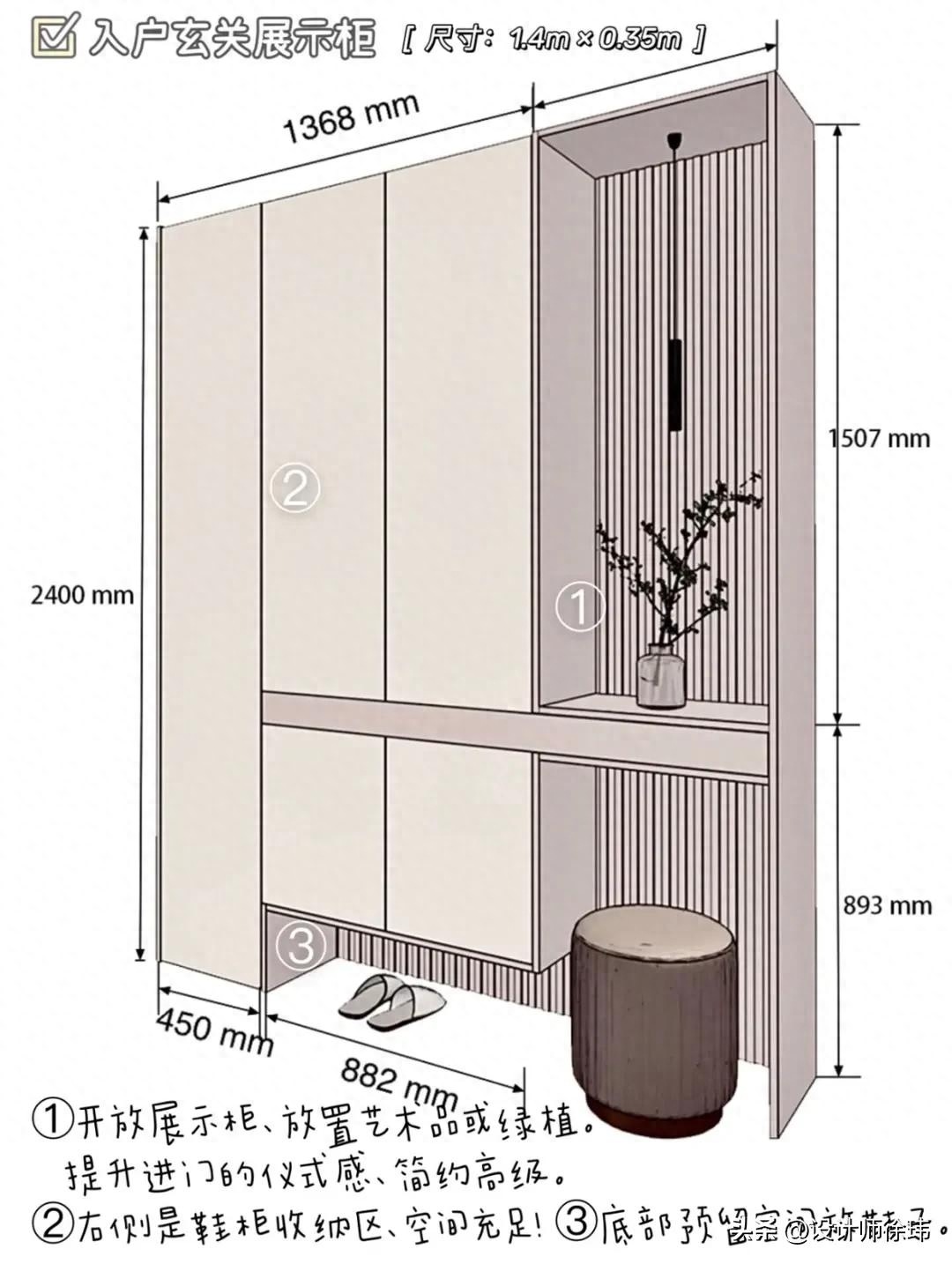 鞋柜宽度一般是多少公分（鞋柜的宽度标准尺寸是多少）(图5)